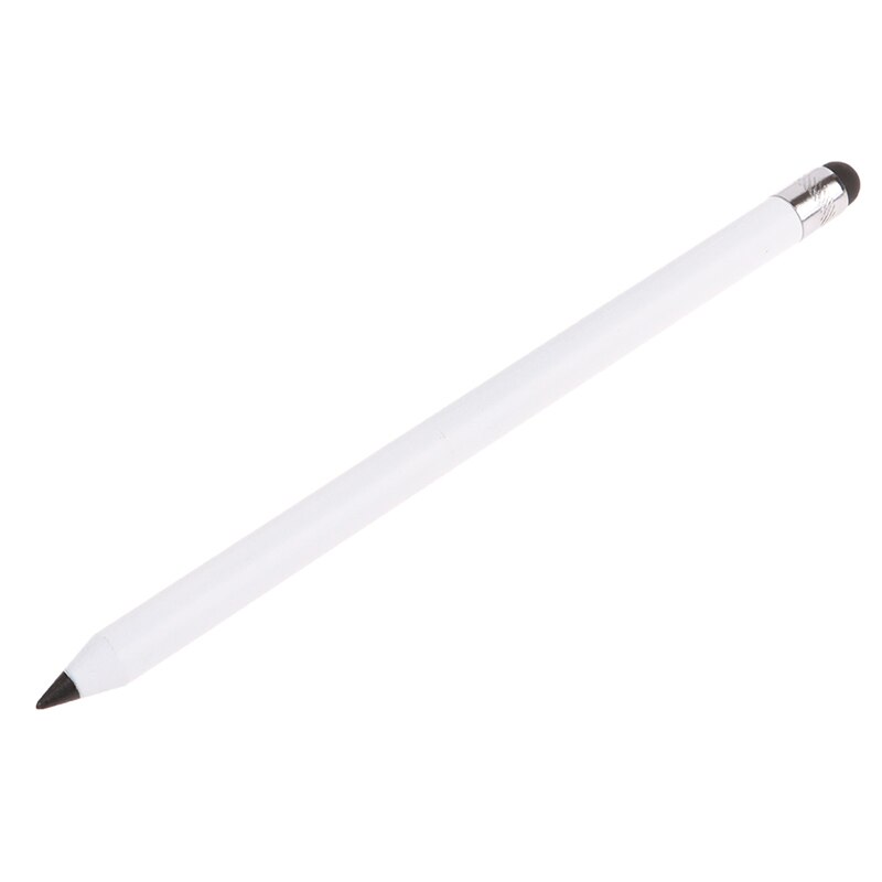Stylet tactile à double tête, 1 pièce, stylo à condensateur capacitif de pour i-pad pour téléphone Samsung tablette PC accessoires: White