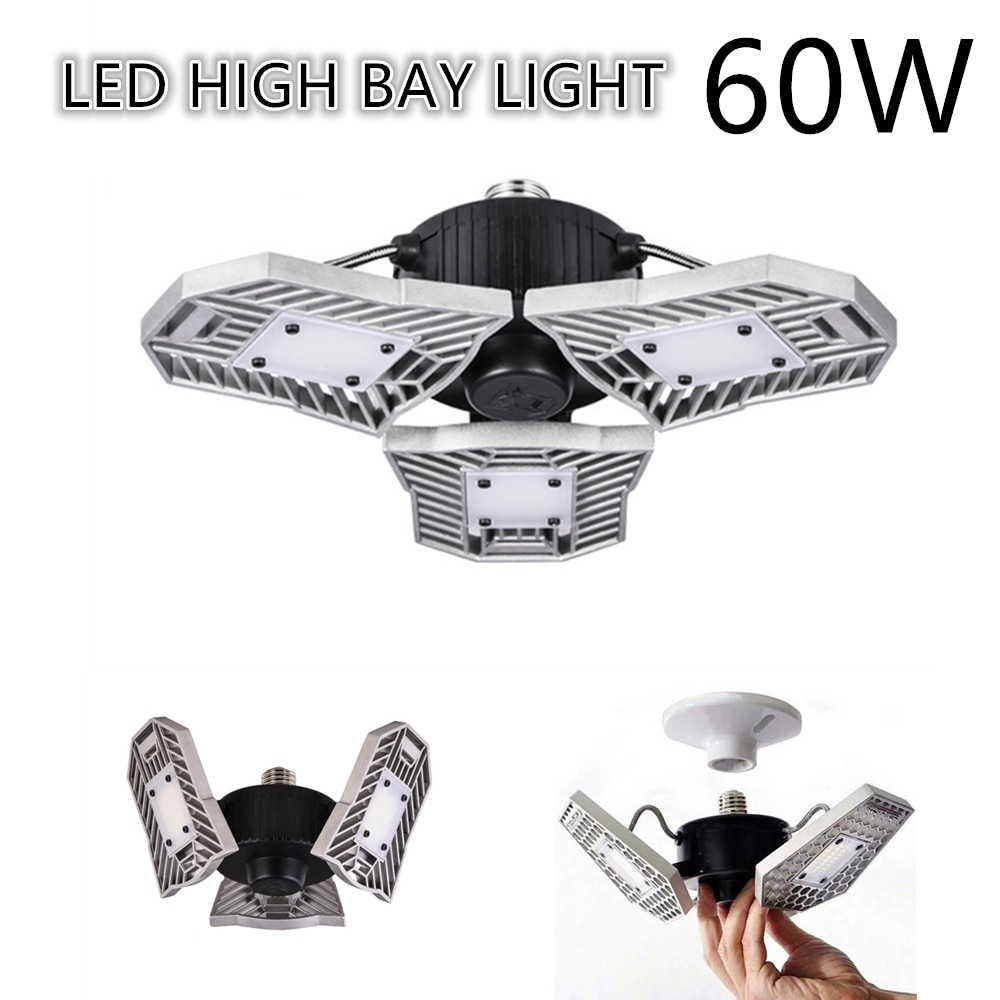 Xelimled 60w led arbejdslys garagelampe led high bay light  e27 til lager supermarked butik fabrik 100-277v 3 års garanti
