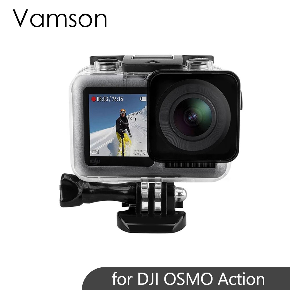 Vamson voor DJI OSMO Actie Camera Waterdichte Behuizing Case 40 M Duiken Shell Doos voor DJI Accessoires OA05
