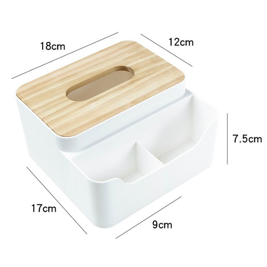 Desktop Storage Box Cosmetic Skin Care Products Plastic Storage Rack Multi-grids Tissue Box Remote Control Storage Box