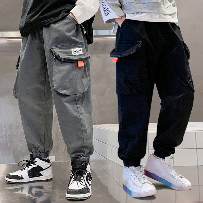 Pantalones de cintura elástica para niñas, ropa deportiva informal para chicas adolescentes de 5 a 14 años, , primavera y otoño