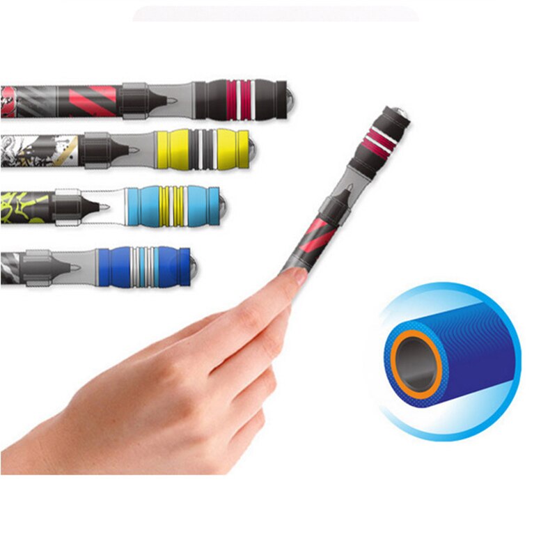 Multifunctionele Spinning Pen Roterende Gaming Balpen voor schoolbenodigdheden balpen stationair Draaien om scroll Blauwe Inkt