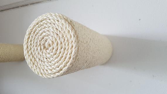 Aan de muur te bevestigen sisal kattenkrabpaal, krabpaal voor katten, kattentoren, klimmeubel voor huisdieren, klimrekken, speelgoed voor katten: 2 stuks