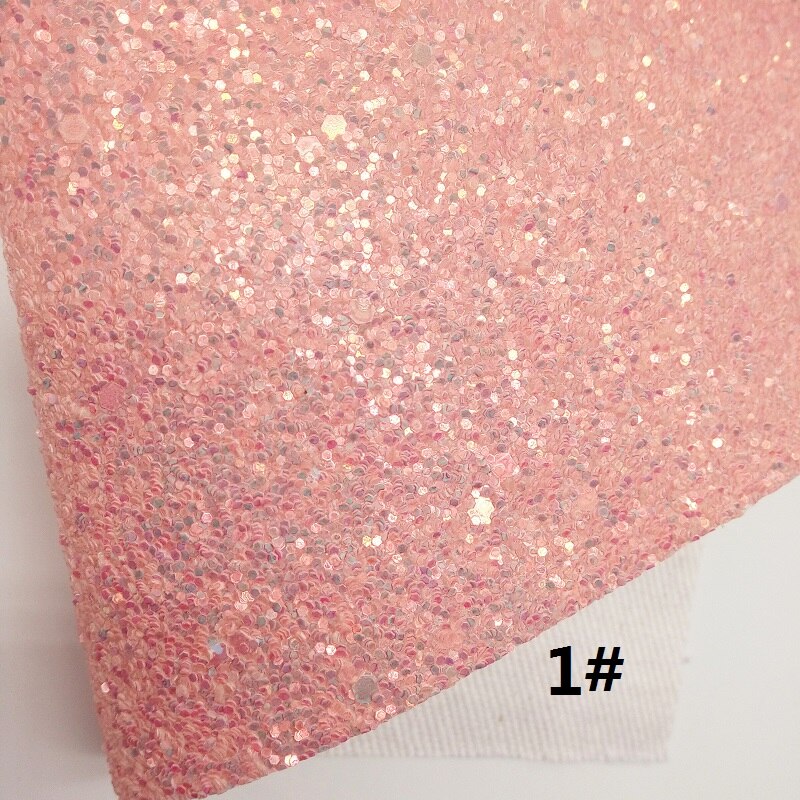 Cuir rose à grosses paillettes, tissu à paillettes imprimé fleurs, tissu Net pour nœud A4 21x29CM scintillant Ming KM143