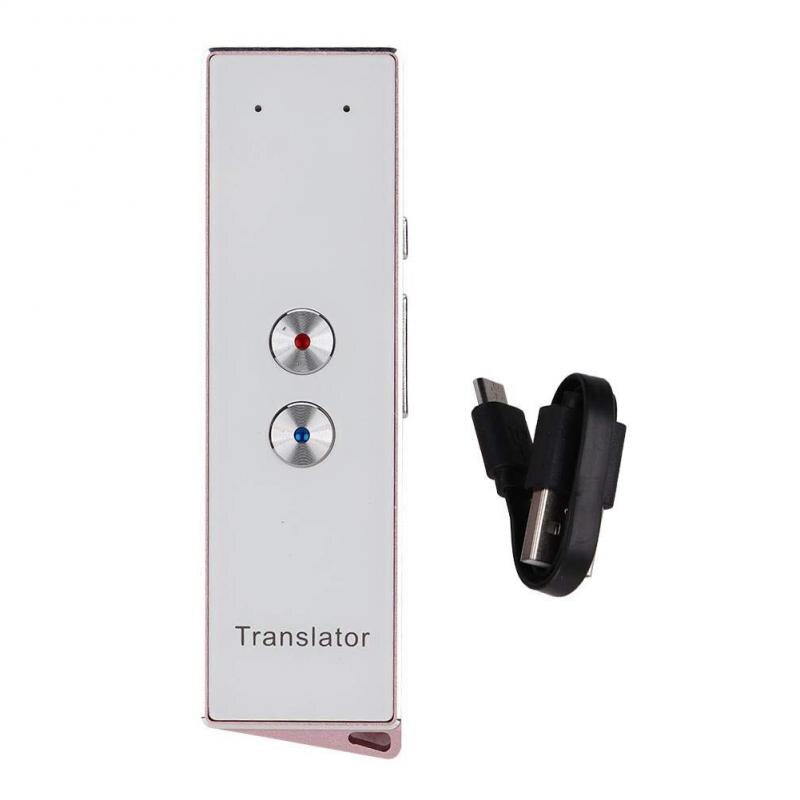 1Pc Hoge Qulity Voor Translaty Smart Instant Real Time Voice Multi-Languagestranslator Voor Alle Mobiele Telefoon: Black