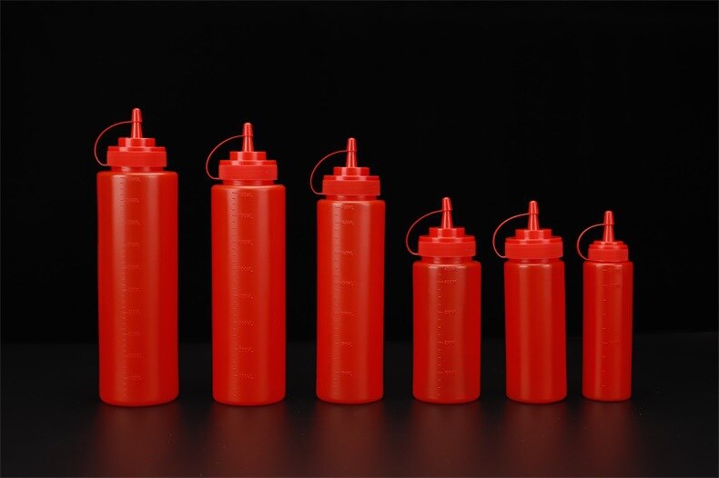 Squeeze Saus Fles Plastic Salade Dressing Squeeze Fles Wees Olie Kan Flessen Keuken Benodigdheden Jam Ketchup Kruiden Fles