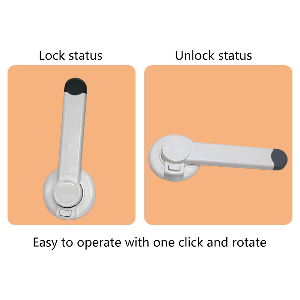 Child Safety Lock Indoor Toilet Drawer Lock Baby Anti-pinch Hand Safety Lock Corner Drawer Protection Lock Toilet Lock