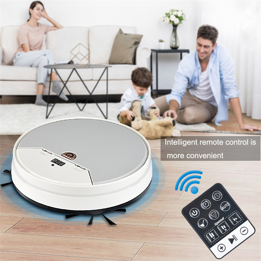Robot aspirador automático para limpieza del hogar, aspiradora para suelos duros y alfombras, electrodomésticos, barredora de carga