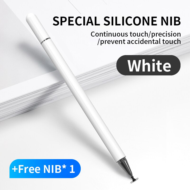 Pinzheng Universele Touch Pen Voor Stylus Android Ios Xiaomi Samsung Tablet Pen Touch Screen Tekening Pen Voor Stylus Ipad Iphone: White