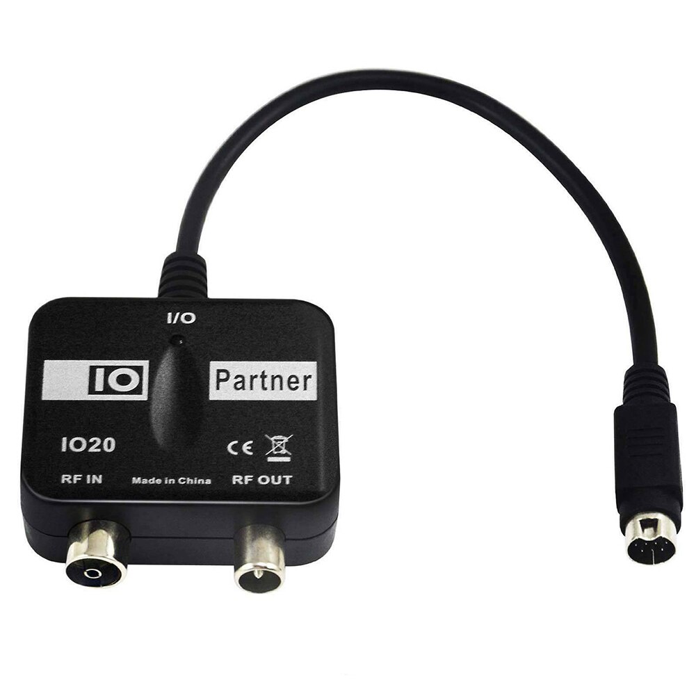 Universal ABS Easy Install TV Black Tool Durable RF Output Practical Home Modulator Magic Eye Household For Sky Abs IO Link