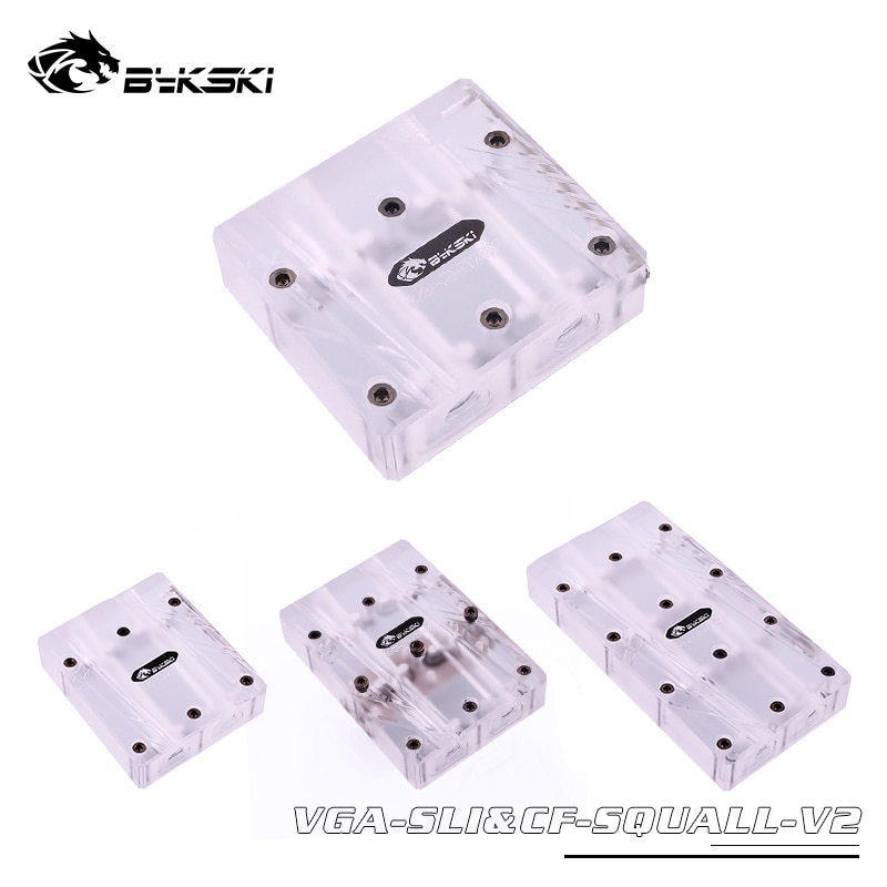 Bykski Graphics Card GPU Waterway Connection Adjustment Bridges Water Block Quad GPU 40mm SLI/CF Connection Bridge For Graphics
