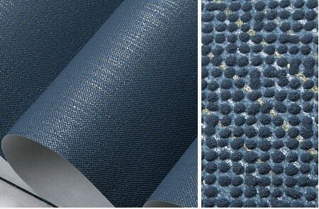 Donkerblauw Behang rolls vlakte niet-geweven streep wallpapers golf streep woonkamer achtergrond wandbekleding