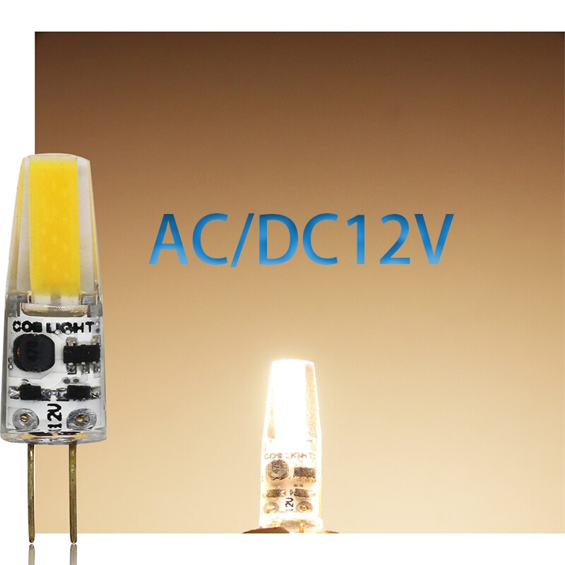 Dimmbare Kolben LED G4 2W 5W Glühbirne AC/DC 12V 220V LED Lampen Scheinwerfer kronleuchter Ersetzen gleichwertig 50W Halogenlampen: 12V warm Weiß / 2 Watt
