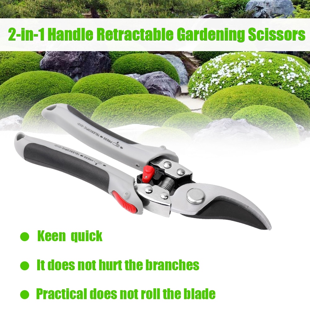 Branch Cutter Hand Tools Handle Retractable Gardening Scissors Multifunctional Manual Pruning Shears Branch Cutter Tree Garden