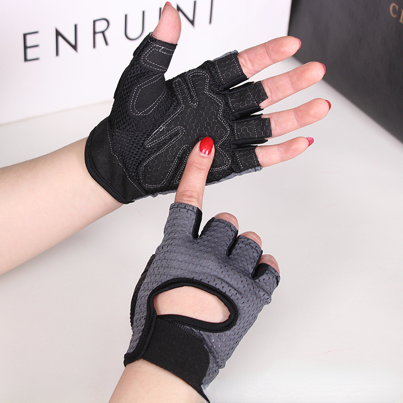 Gewichthefhandschoenen Dames Heren Fitness Gymhandschoenen Halfvinger Ademend Antislip Gel Pad Bodybuilding Training Halters Handschoenen