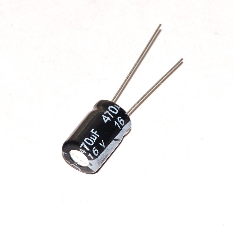 50PCS 16V 470UF 470UF 16V Aluminum Electrolytic Capacitor size 8*12mm 16 V / 470 UF Electrolytic Capacitor