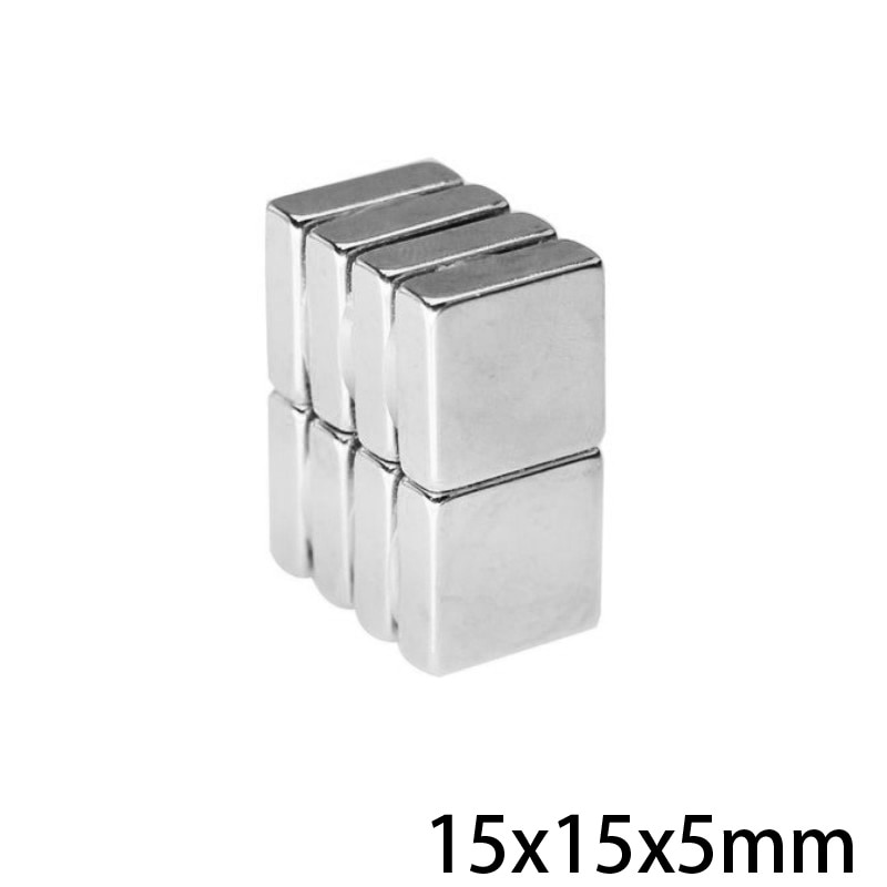 5 ~ 50 stk 15 x 15 x 5 mm kraftige magneter 15 mmx 15mm blok permanent magnetisk 15 x 15 x 5mm neodymmagnet super stærk 15*15*5 mm