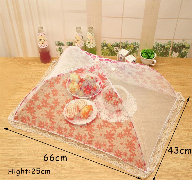 Folding Hood Cover Anti Flies Kitchen Polyester gauze Cooking Foods Covers Foldable Food Covers Encryption Dish Meal Food Cover