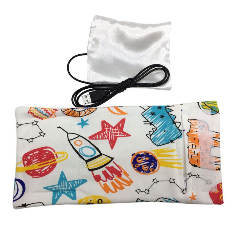 10 väriä matka rattaiden laukku usb maidon vedenlämmitin eristetty laukku vauvan imetyspullon lämmitin 28.0cm*13cm