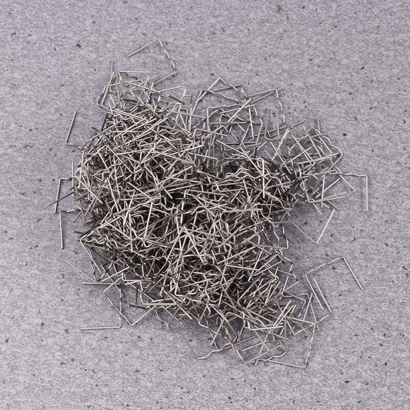 Grapa en para reparación de parachoques de coche, máquina de soldadura de plástico, Grapa en r, precortada para todos los coches, ángulo plano de 0,8mm