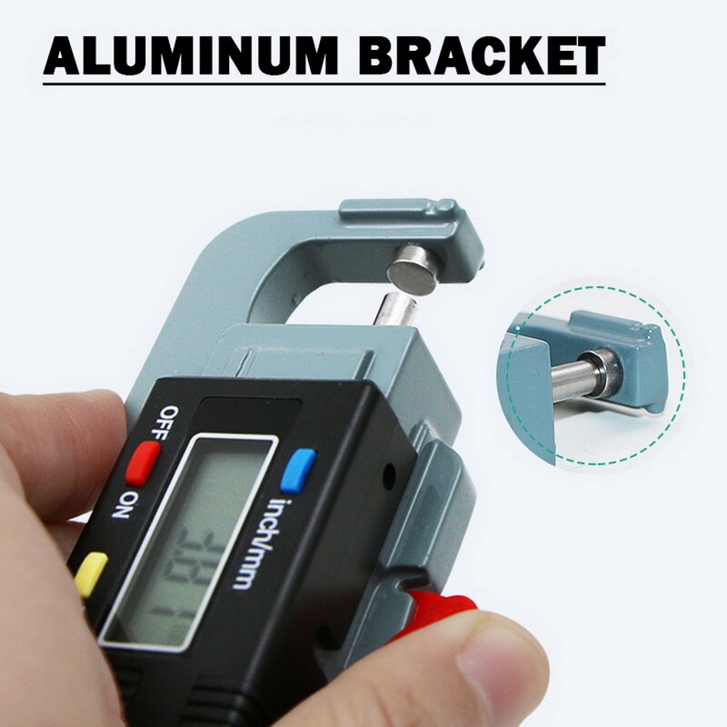 Electronic Digital Thickness Gauge Meter Precise Electronic Micrometer 0-12.7mm 0.01mm/0.0005mm Thickness Micrometer