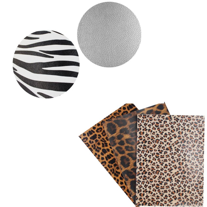 10 stuks luipaard zebra slangenhuid print stof pu leer waterdicht diy naai strikken knutselen 20 x 30cm
