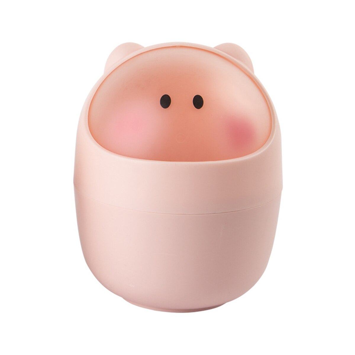 Mini kippen Lagerung Eimer Karikatur Schwein Büro Schreibtisch Dekoration Leben Haushalt Zubehör Kleine Leicht Zu Tragen: Rosa