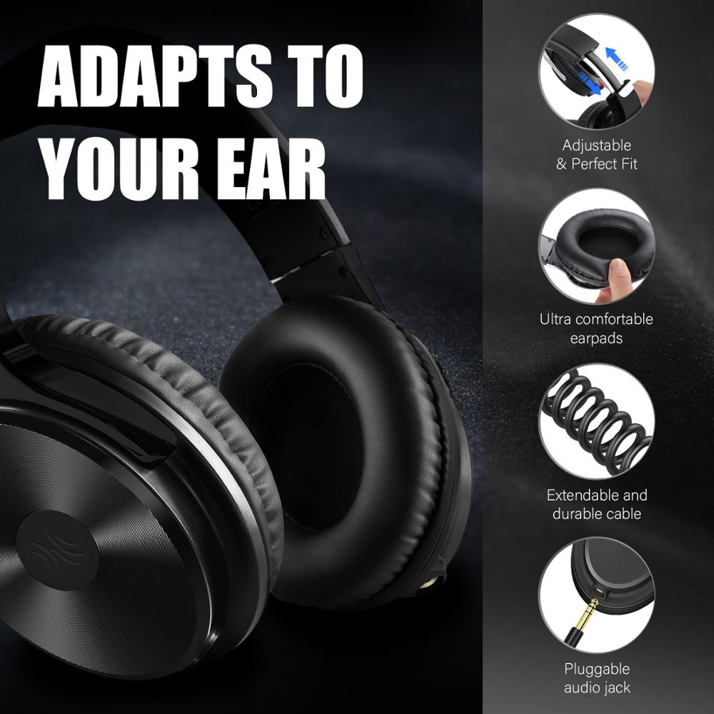 Oneodio Monitoring Studio HIFI Headset Over Ear Wired Headphone Studio DJ Headphones For Mixing Recording