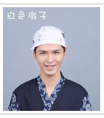 Japanese Ramen Noodle Restaurant Bar Sushi Chef Unisex Waiter Hat Turban Cap Men Women Kitchen Cooking Workwear Caps: 1