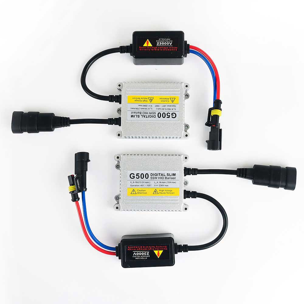 2pcs 55W Digital Slim HID ballast xenon Conversion kit AC G500 car headlight Electronic ballast replacement