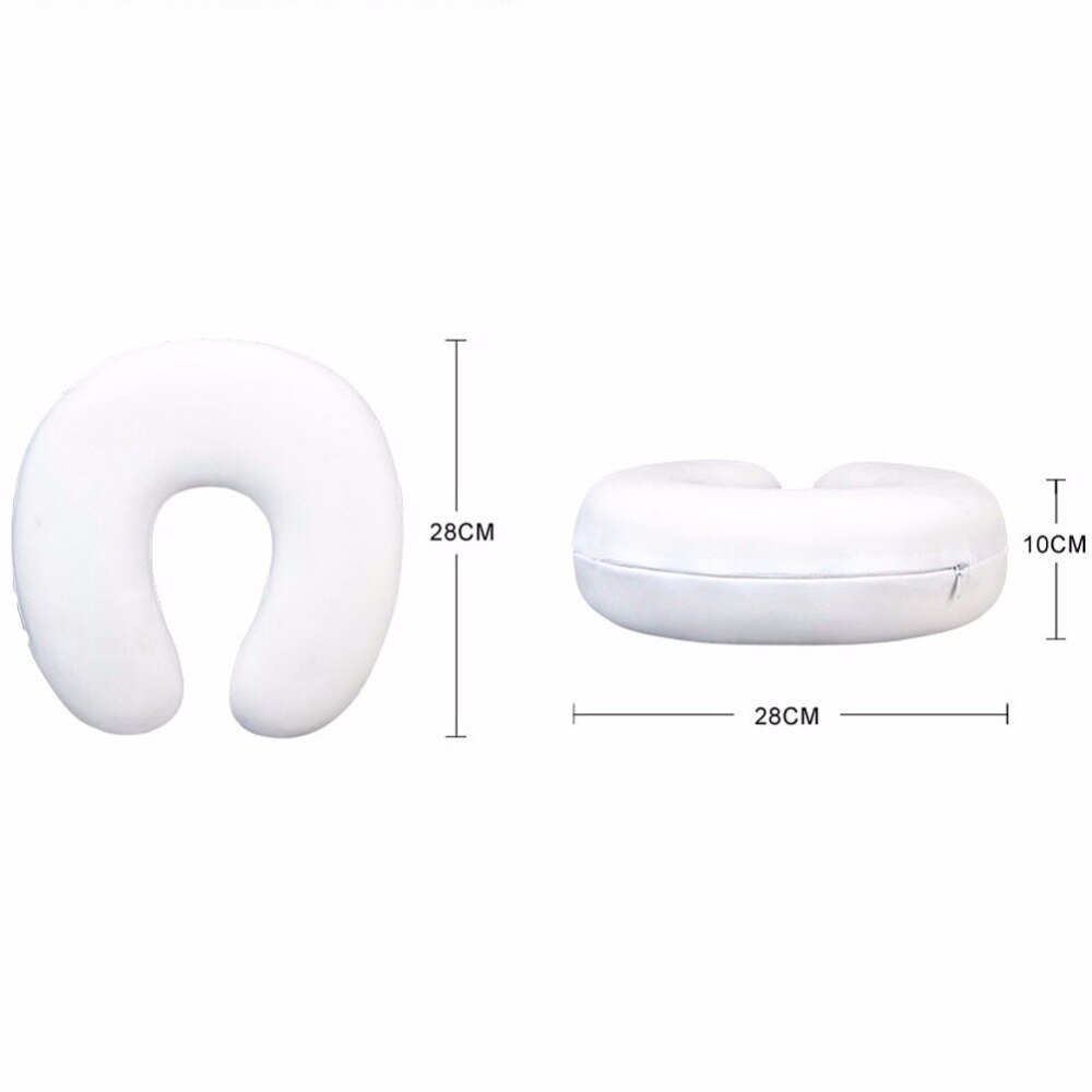 HUGSIDEA-oreiller en forme de U | Confortable motif floral, de styliste, pour le cou, la voiture et le voyage, oreiller en forme de mémoire, pour la voiture et le bureau