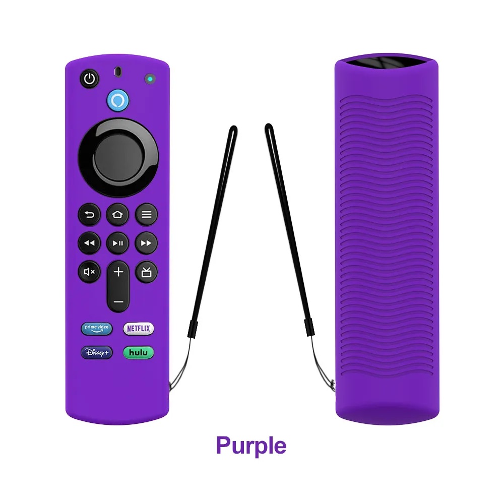 WESOPRO Silicone Case Protective Cover For Fire TV Stick 4K MAX/ 3rd Gen /4K Remote Control Anti Dustproof Case Shell: PURPLE