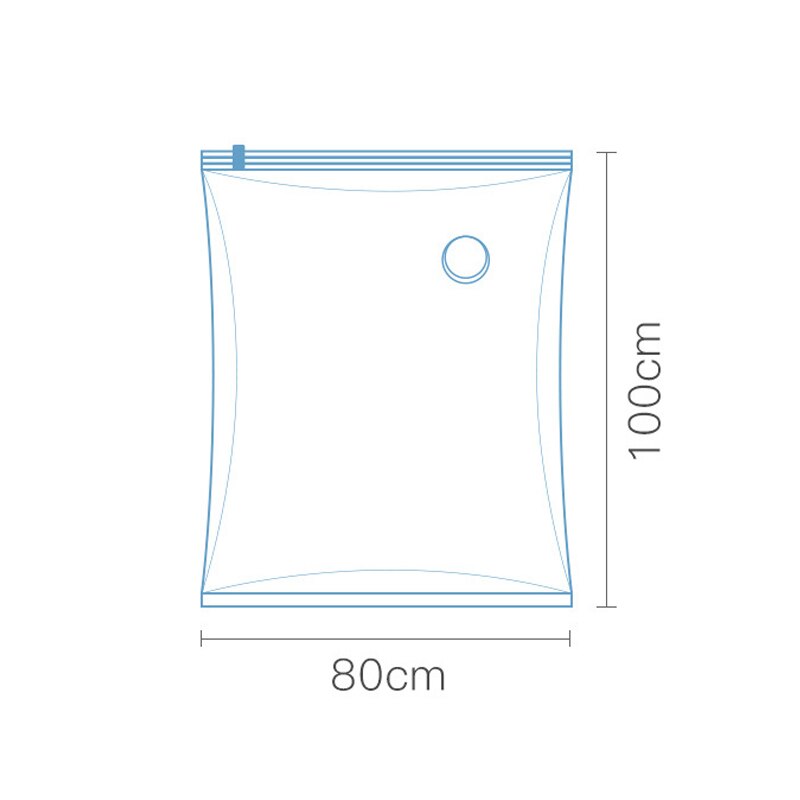 Vacuum Compression Bag Suction-Free Storage Bag Thickened Three-Dimensional Clothes Sorting And Packing Household Vacuum Bag: 80x100cm