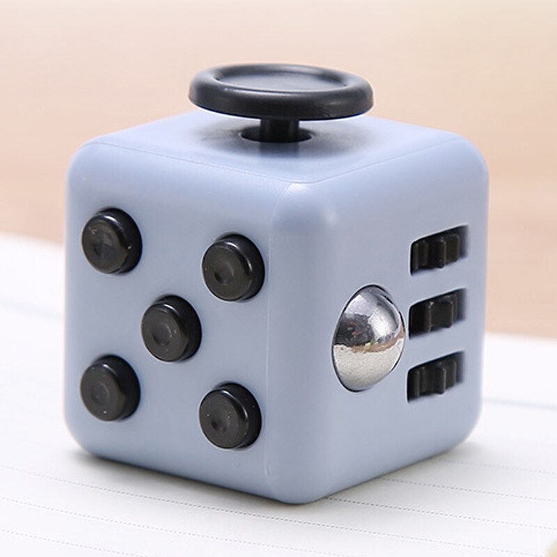 Bambini Cubo di Decompressione Ansia Alleviare Lo Stress Attenzione Giocattolo Per Adulti di Gioco Dadi Per I Bambini Regali di Natale Divertente Agitarsi Giocattoli: Gray black