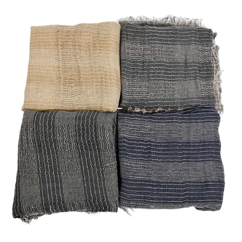 Herfst winter heren sjaal gestreept geruit casual katoenen kwast luxe sjaals britse stijl kasjmier sjaal bandana