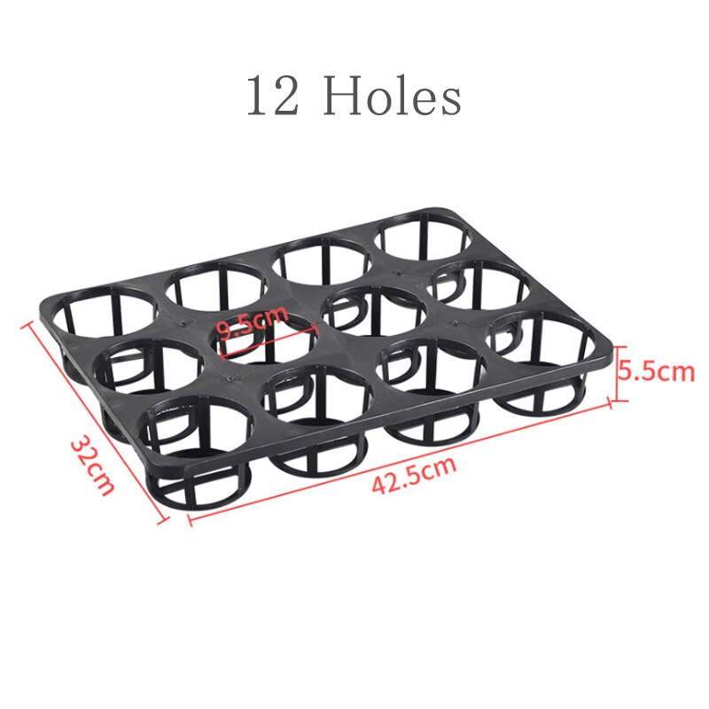 Plastic Nursery Pot 12/15 Holes Seed Grow Planter Box Greenhouse Seeding Garden Seed Pot Tray plant Seedling Tray Phalaenopsis: 12 holes