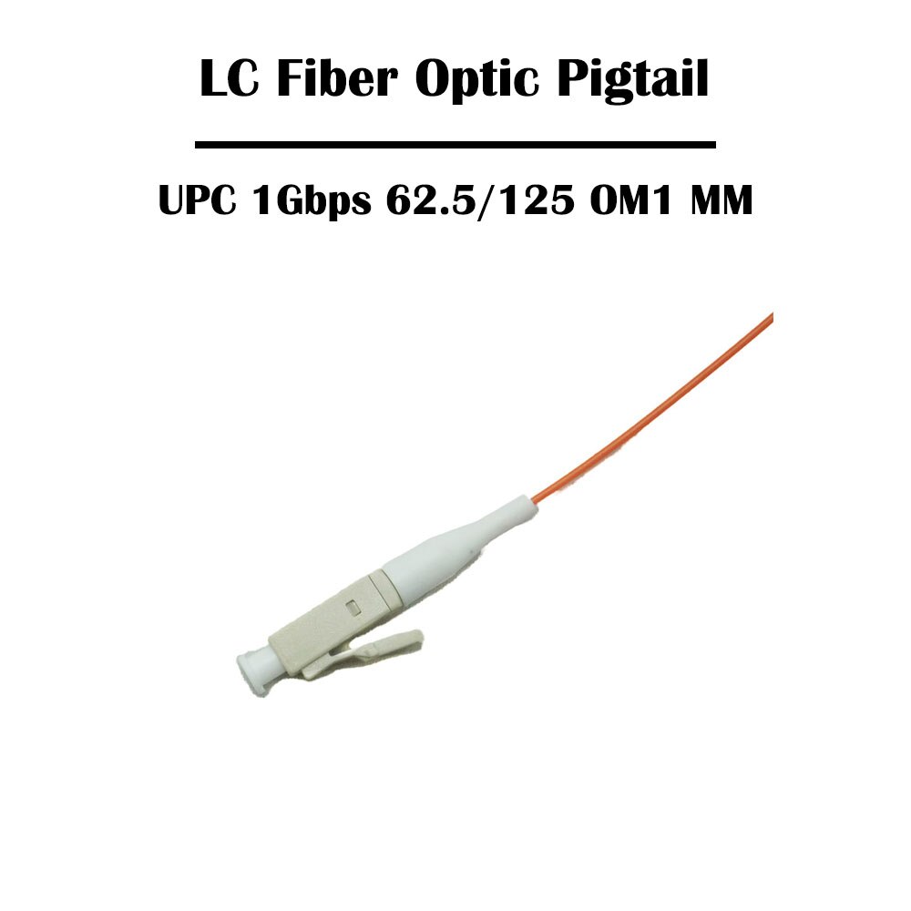 20 Pieces 1.5 Meter LC UPC/APC SM Single Mode 9/125 /MM Multi Mode Simplex 0.9mm FTTH OM1-OM4 Ethernet: UPC OM1