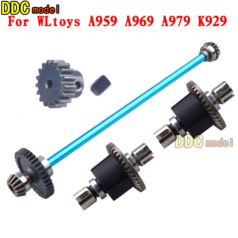 Wltoys A949-B A959-B A969-B A979-B K929-B Afstandsbediening Rc Auto Onderdelen Upgrade Metal Gear Differentieel: Marineblauw