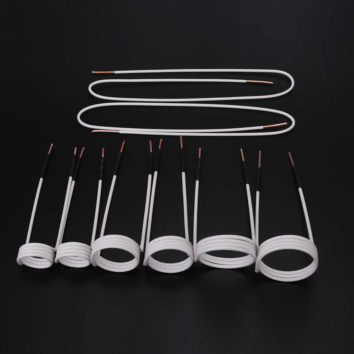 8 Pcs/Set Mini Magnetic Heater DIY Induction Coils Induction Coil Ductor Magnetic Induction Heater Kit Flameless Heat Accessorie