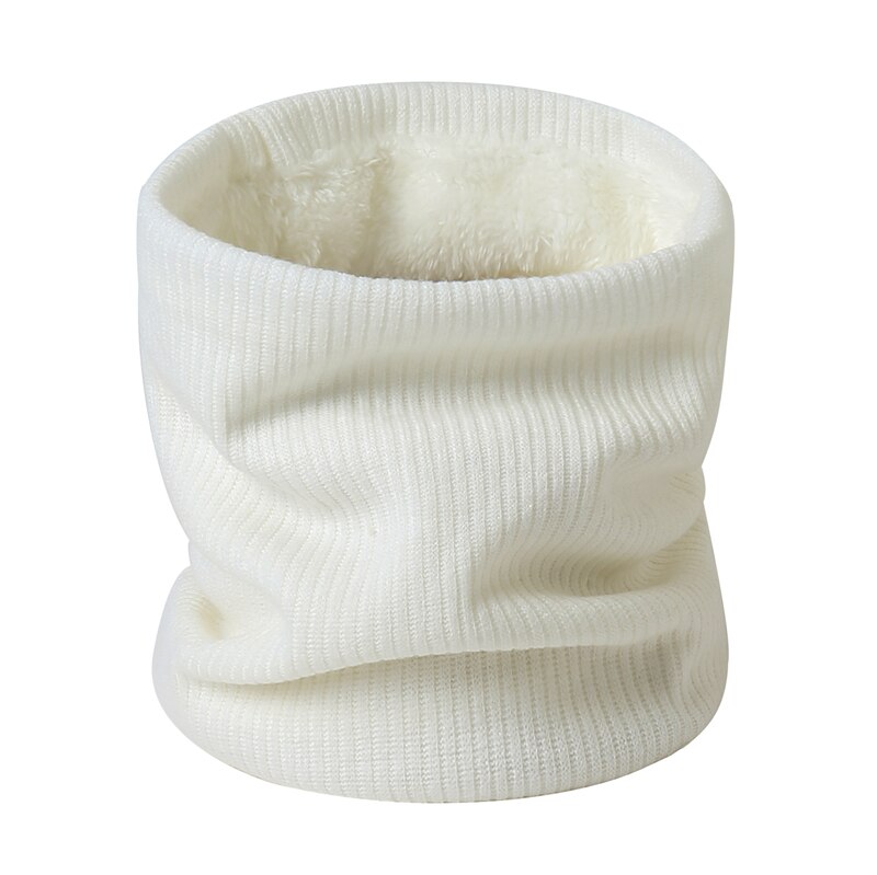hiver femmes écharpe tricot foulard dame foulards anneau femme foulard cachemire imitation peluche hommes masque col écharpes: White