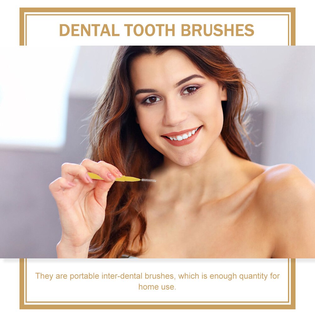 30Pcs Toothpicks Interdental Brush Toothpicks Picks Brush Picks Cleaning Brushes