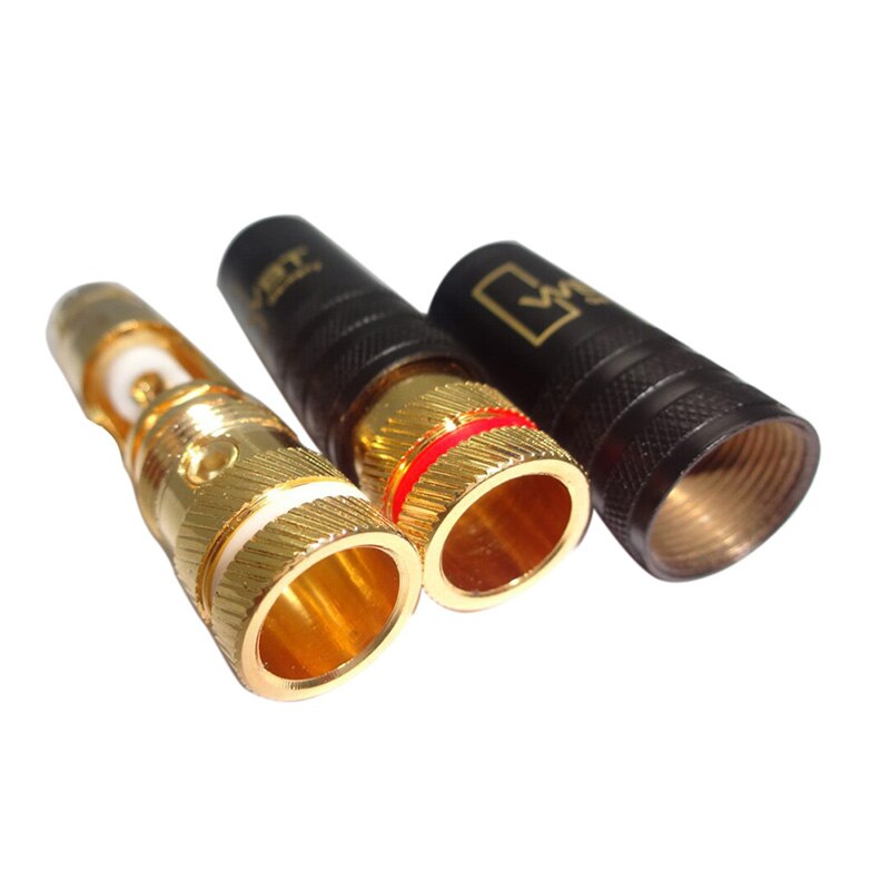 1pc Gold plated RCA plug lock Soldering Audio/Video plugs Connect WBT-0144 Plug Random color