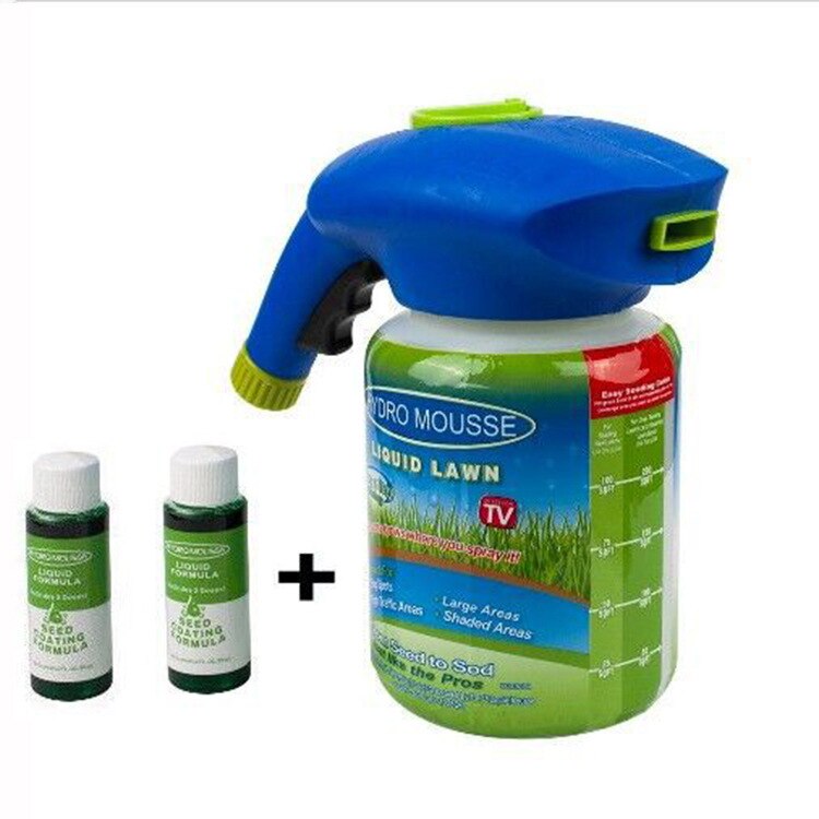 Neue Garten Samen Sprayer Kombination Flüssigkeit Rasen Samen Sprinkler System Gras Kunststoff Samen Sprayer Gießkanne Schnelle Einfach Spritzen: 2pcs X 1Sprayer