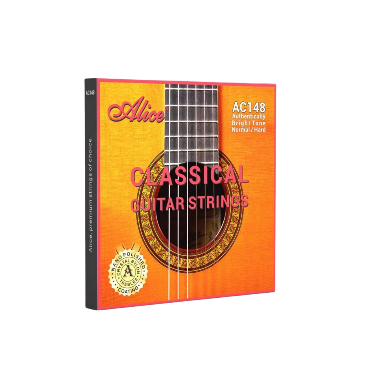 Cuerdas de guitarra clásica Alice 6 unids/set cuerdas de fibra de nailon para guitarra instrumentos musicales clásicos piezas de guitarra A106/107C-N: Rojo