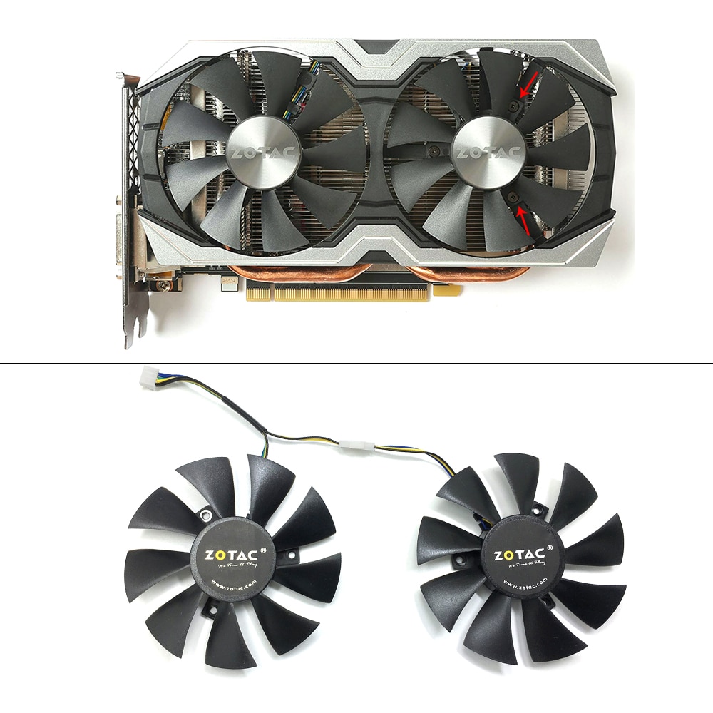 85MM GA91S2H GFY09010E12SPA PC Cooling fan Cooler Fan Replace For ZOTAC GTX 1060 AMP Edition GTX 1070 Mini Graphics Card Fans