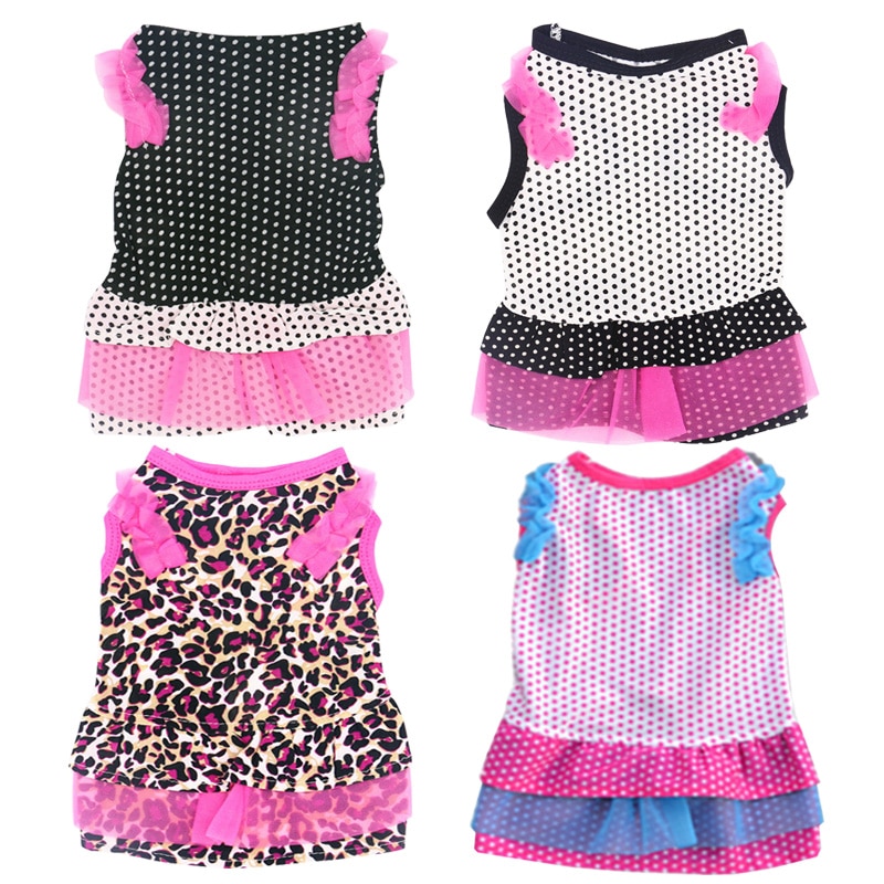 Shih tzu-robe pour chien à pois | Vêtements pour petits chiens, jupe Tutu pour chiot, robe pour chat, robes de mariage pour chiens, vêtements d'été pour caniches et animaux de compagnie