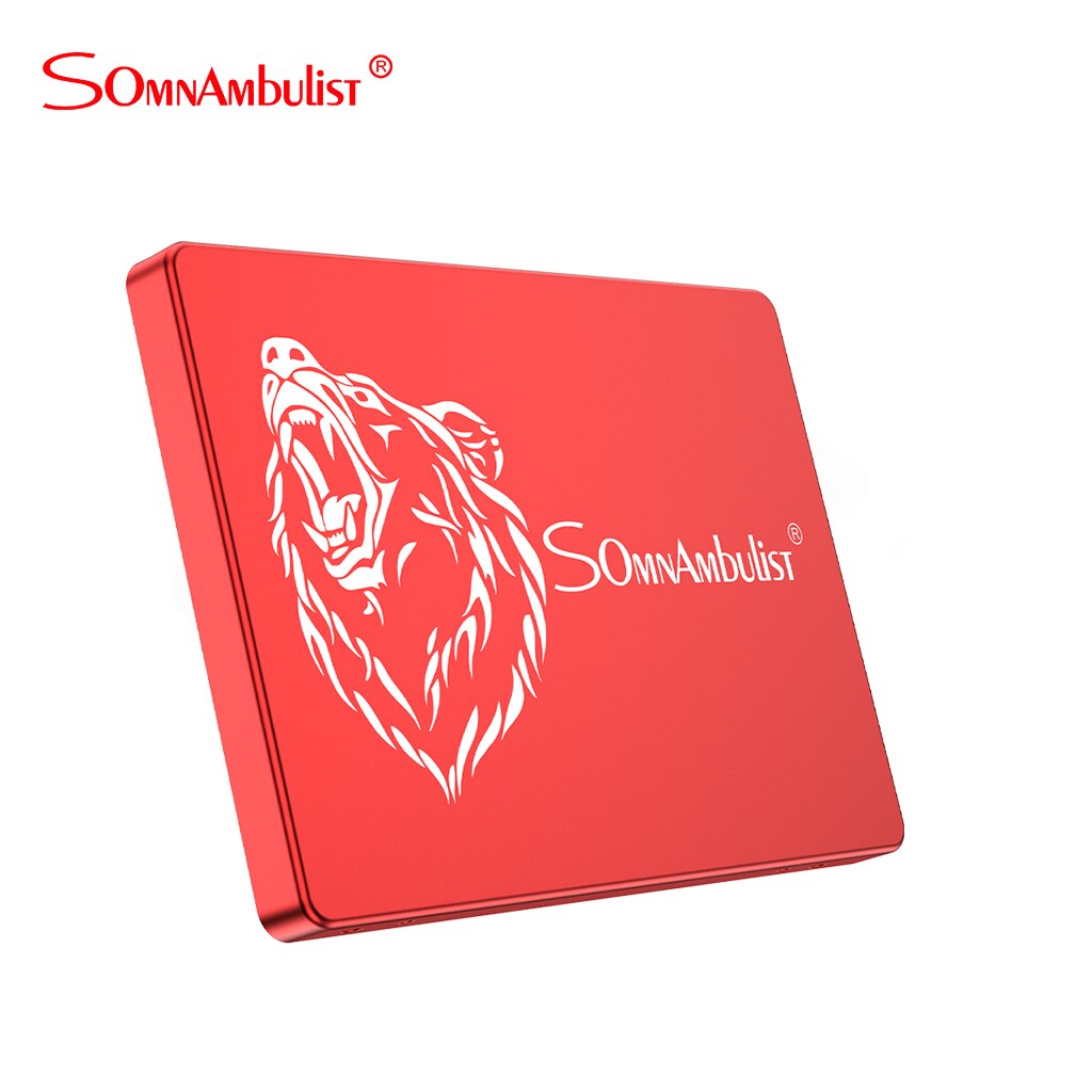 Testa di orso rosso in metallo SATA3 SSD 120GB 240GB 480GB 2.5 ssd 2TB unità a stato solido interna SATA III adatto per desktop portatile