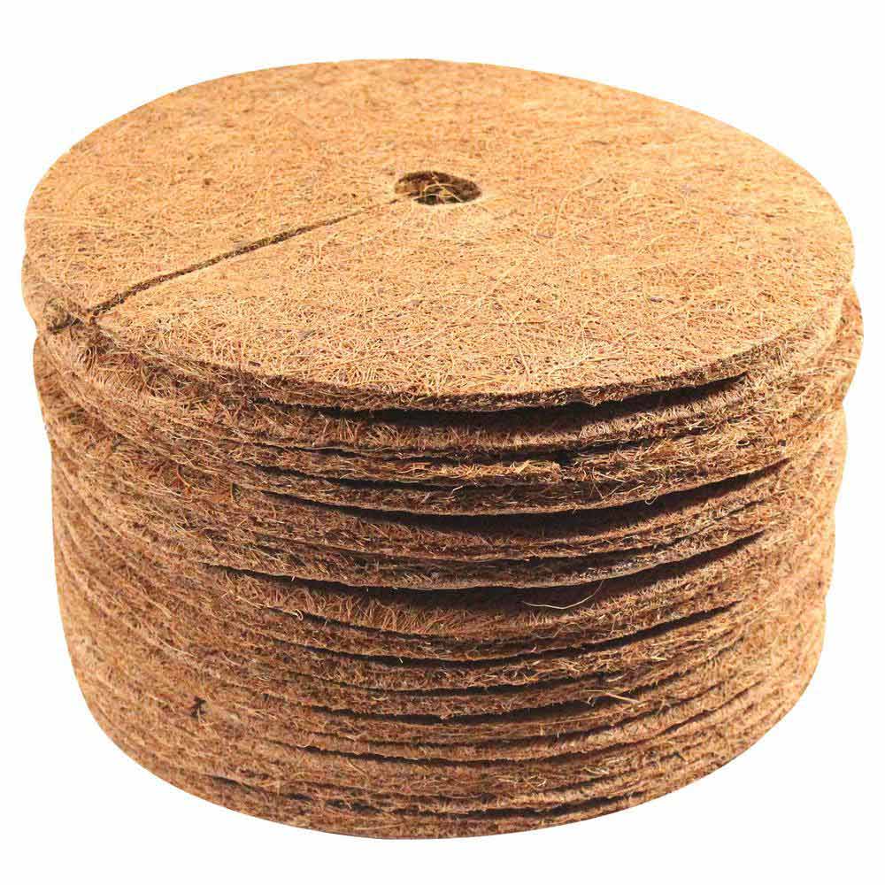 Kokos mulch cover mulch disc plante cover coir måtten til havearbejde mulch diske frostbeskytter kulde beskytte vinter mulching