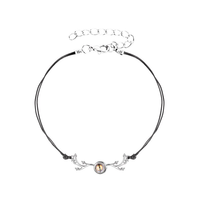 Wereldwijde Explosie EEN Herten heeft u Netto Rode Projectie Paar Antler Armband Creatieve 100 Talen I Love U: 191028001-2
