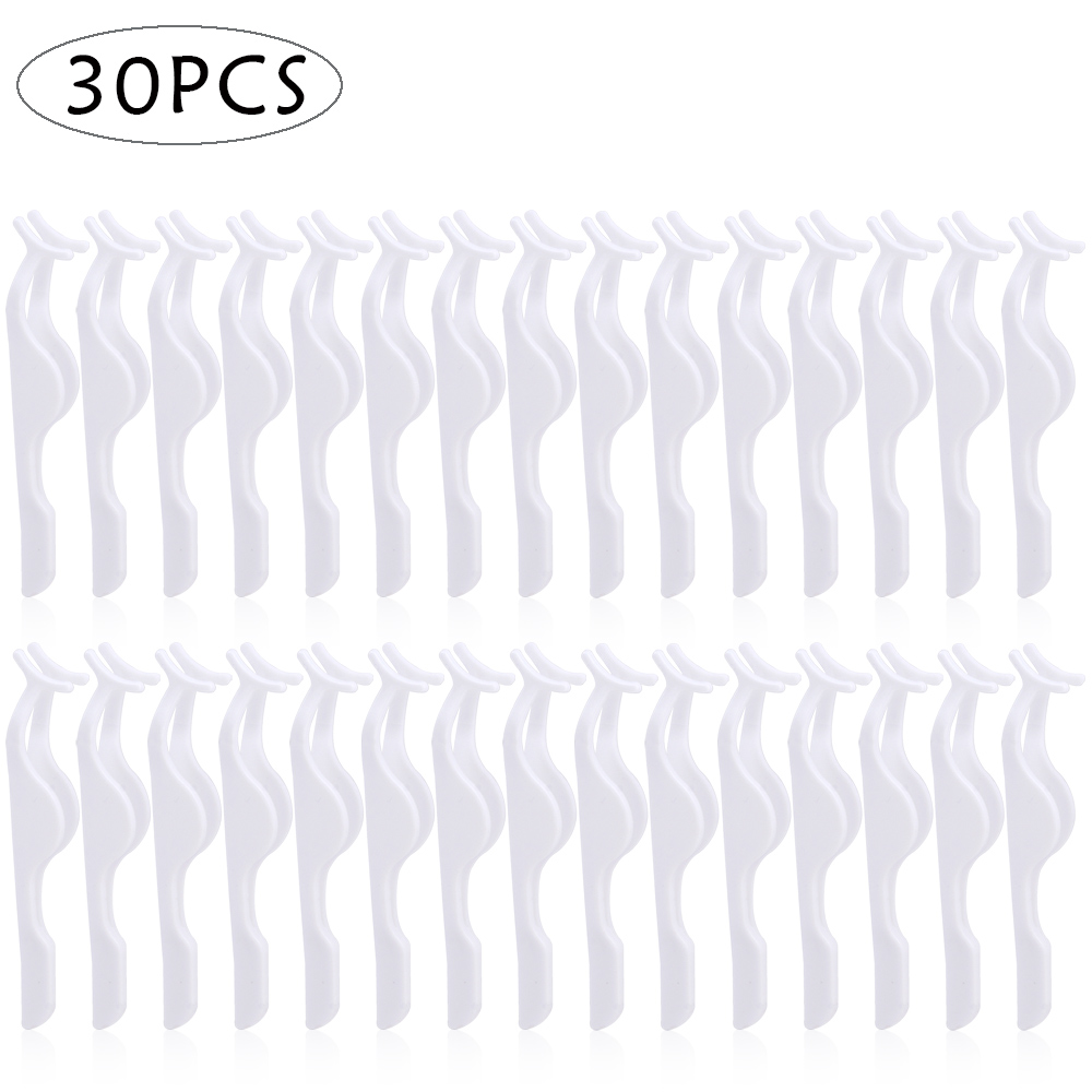 Pinzas de plástico para pestañas postizas, rizador de extensión, pinza aplicadora, eliminador de pestañas, 30/50 unidades: Otros